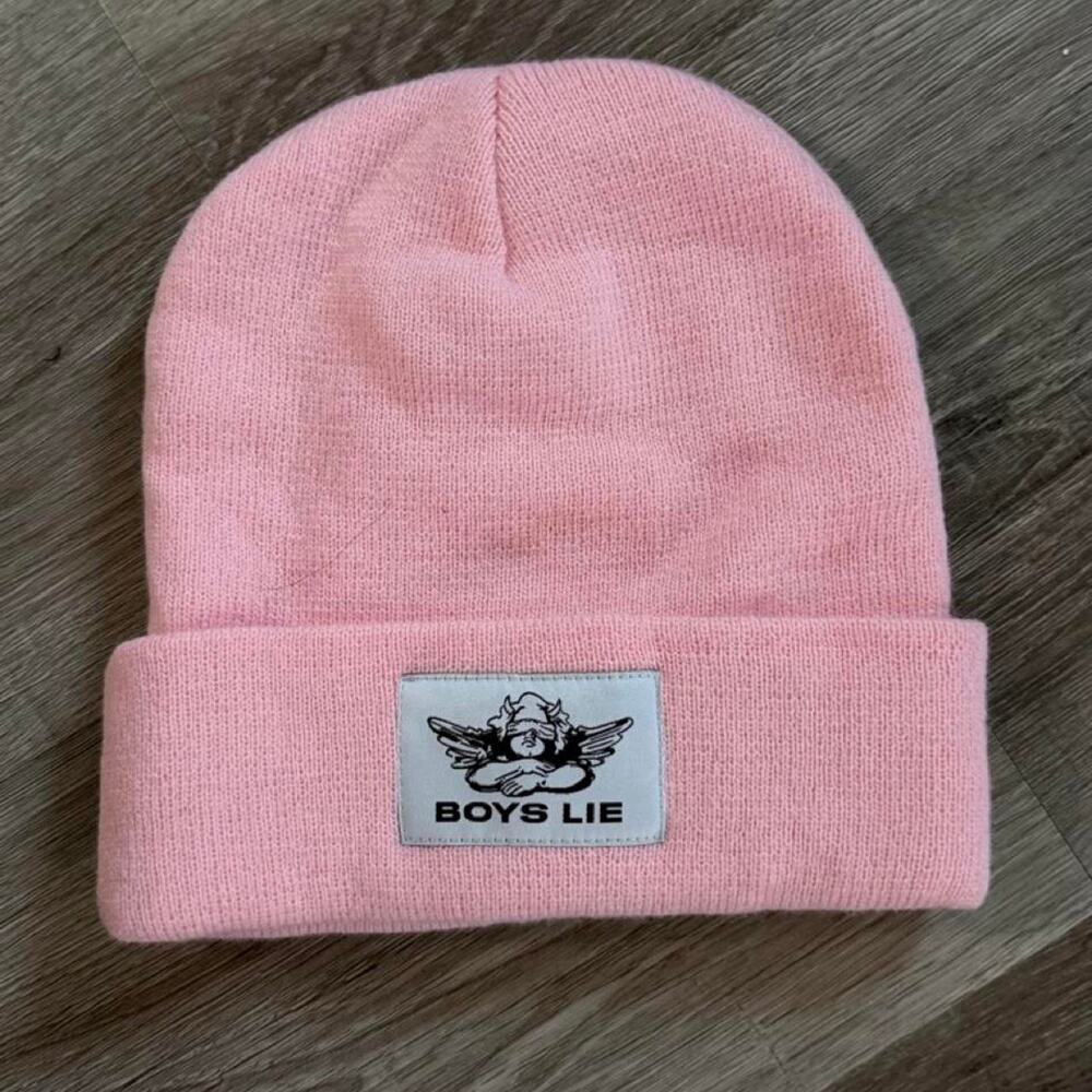 Pink boys lie beanie boyslie